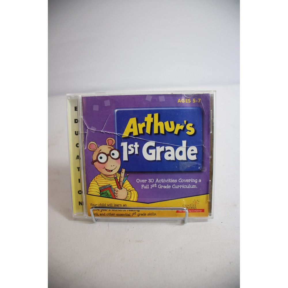 Arthur's 1st Grade Learning CD ROM Educational Software Ages 5-7